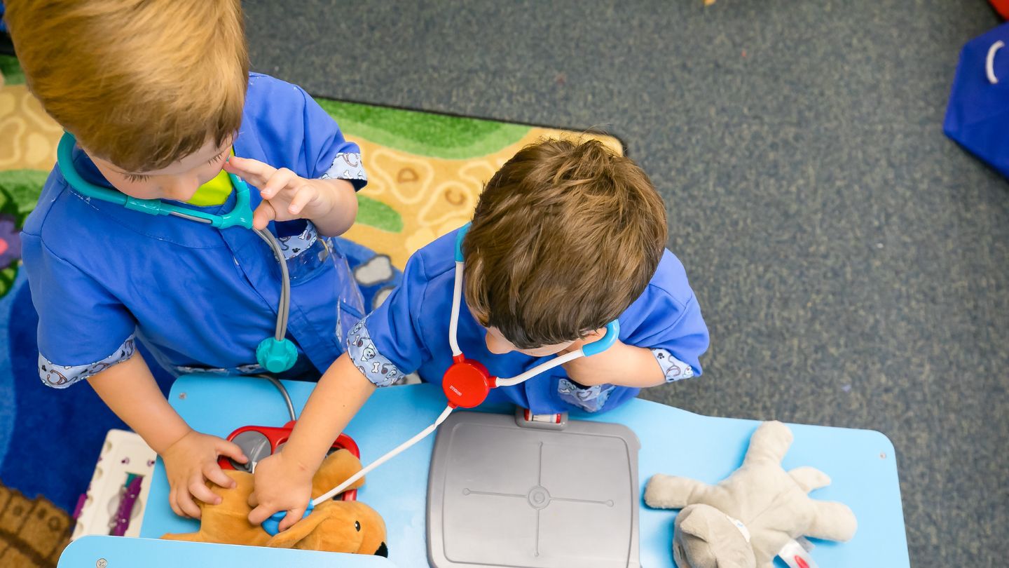 Kid playing vet (1)